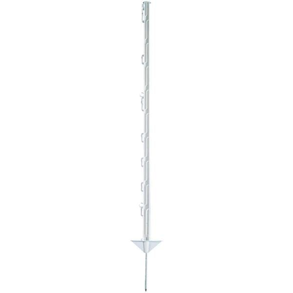 HERKULES 10 STK. PLASTIKPELAR 105CM HVÍTIR