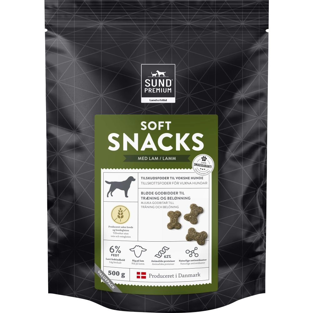 SUND HUND PREMIUM SNACK TIL HUND - LAMB 500 G