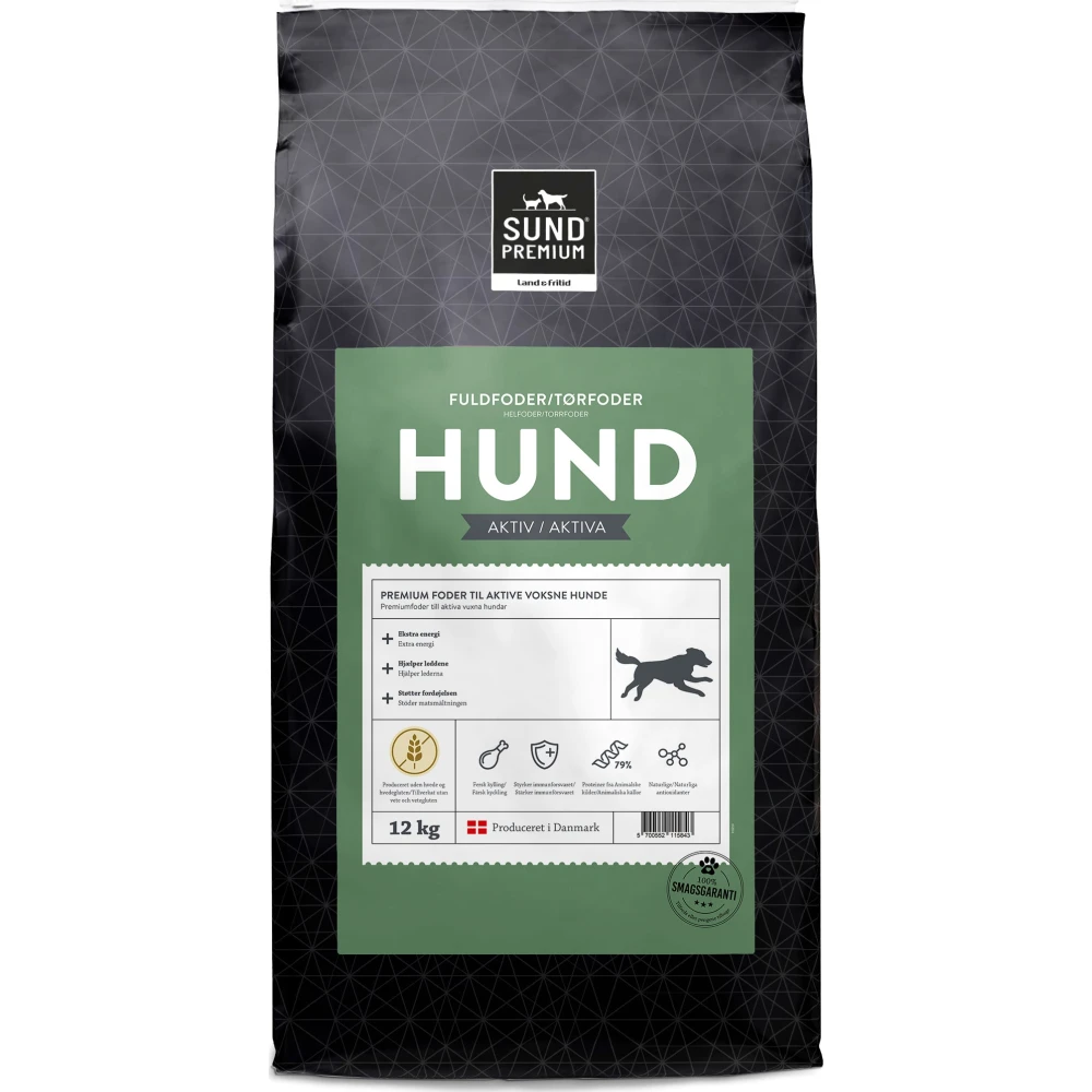 SUND HUND PREMIUM AKTIV - FLEIRI STØDDIR