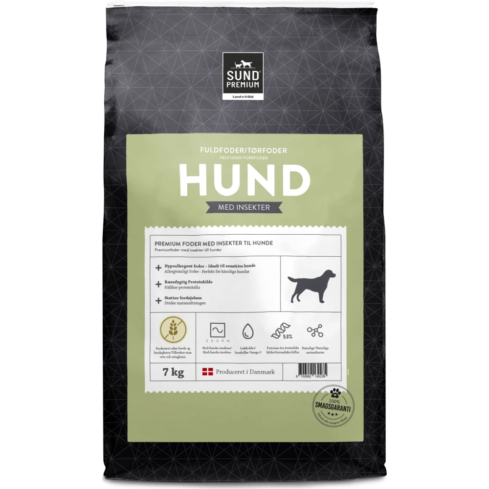 SUND HUND PREMIUM INSEKT - FLEIRI STØDDIR