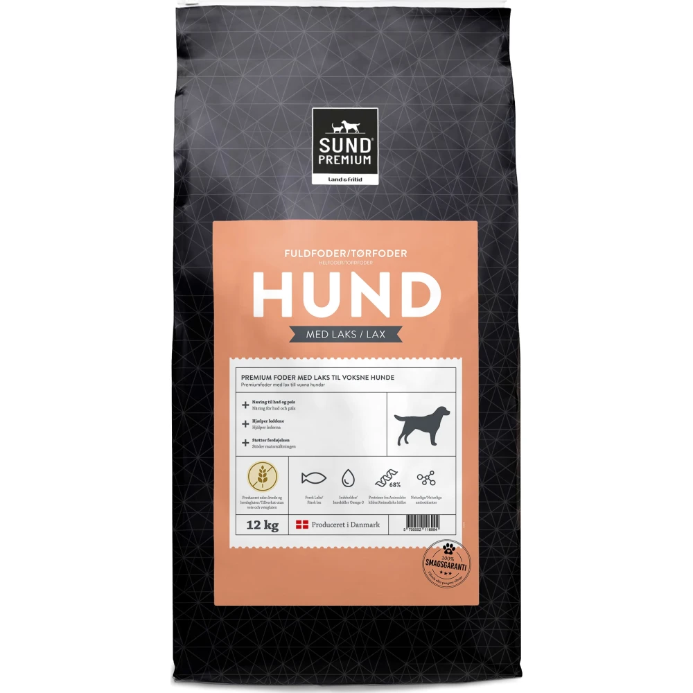 SUND HUND PREMIUM KORNFRI LAKS FLEIRI STØDDIR