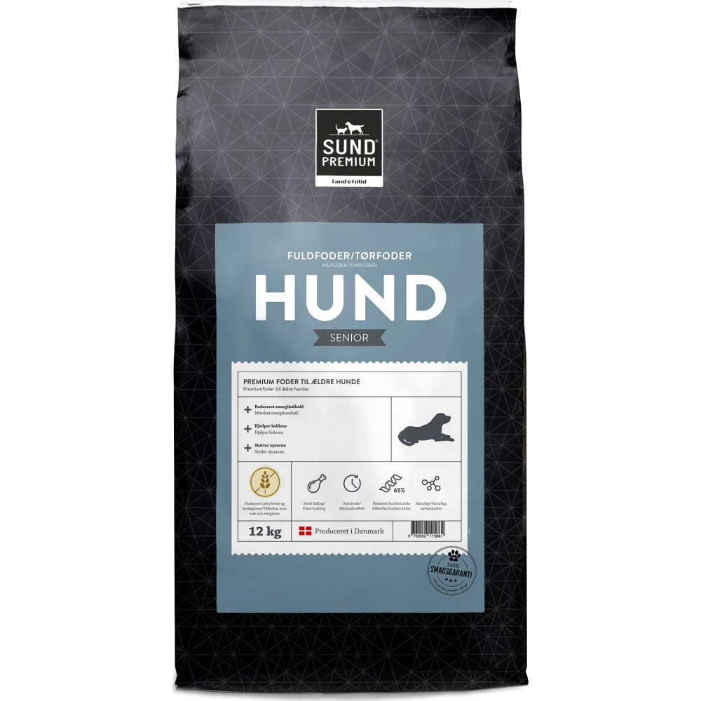 SUND HUND PREMIUM SENIOR - FLEIRI STØDDIR